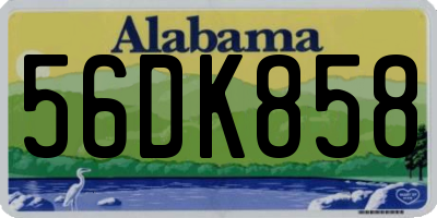 AL license plate 56DK858