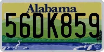 AL license plate 56DK859