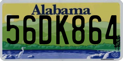 AL license plate 56DK864