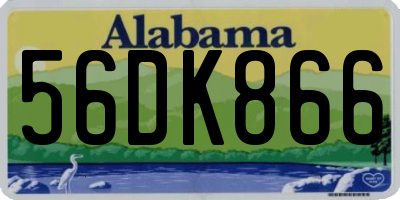 AL license plate 56DK866