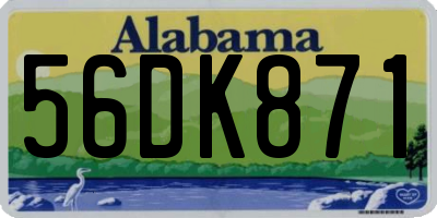 AL license plate 56DK871