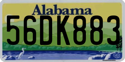 AL license plate 56DK883
