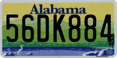 AL license plate 56DK884