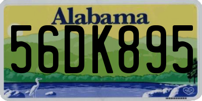 AL license plate 56DK895