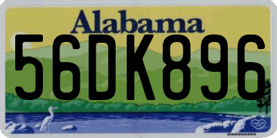 AL license plate 56DK896