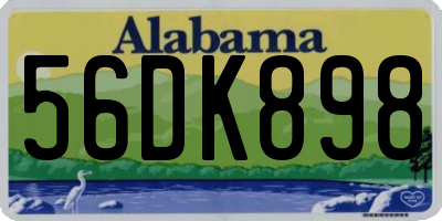 AL license plate 56DK898