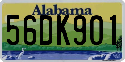 AL license plate 56DK901
