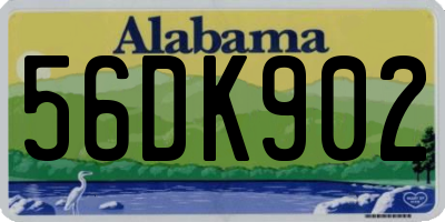 AL license plate 56DK902