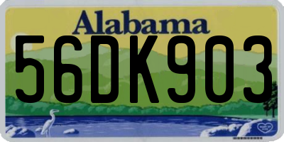 AL license plate 56DK903