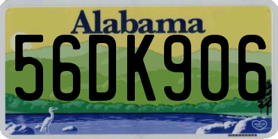 AL license plate 56DK906