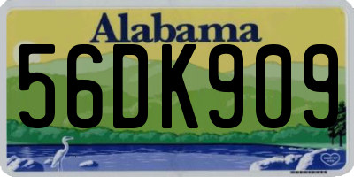 AL license plate 56DK909