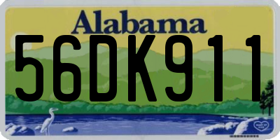 AL license plate 56DK911