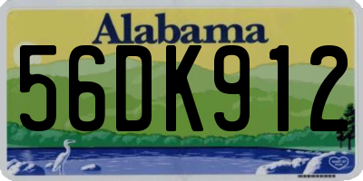 AL license plate 56DK912