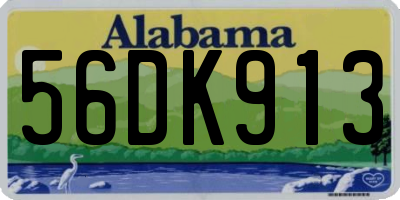 AL license plate 56DK913