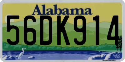 AL license plate 56DK914