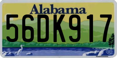AL license plate 56DK917