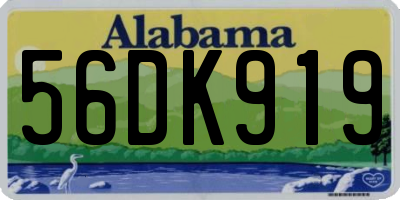 AL license plate 56DK919