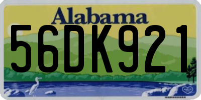 AL license plate 56DK921