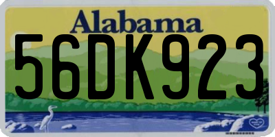 AL license plate 56DK923