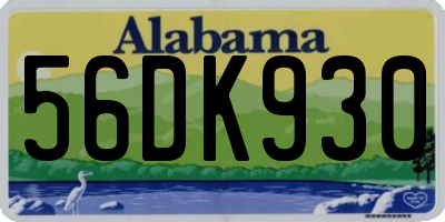 AL license plate 56DK930