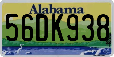 AL license plate 56DK938