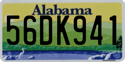 AL license plate 56DK941