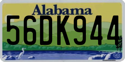 AL license plate 56DK944