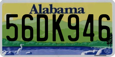 AL license plate 56DK946
