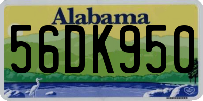 AL license plate 56DK950
