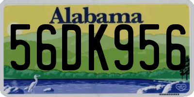 AL license plate 56DK956