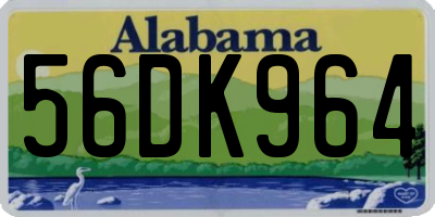 AL license plate 56DK964