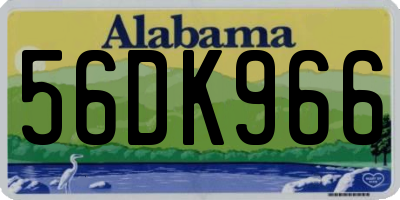 AL license plate 56DK966