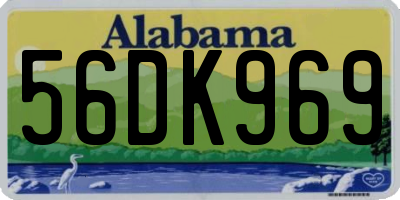 AL license plate 56DK969