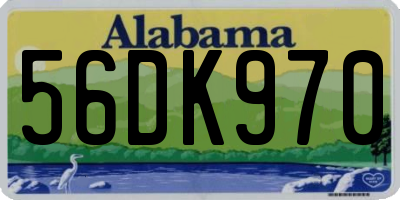 AL license plate 56DK970