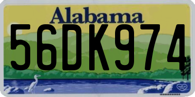 AL license plate 56DK974