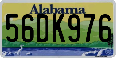 AL license plate 56DK976
