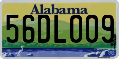 AL license plate 56DL009