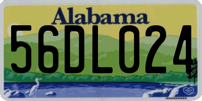 AL license plate 56DL024