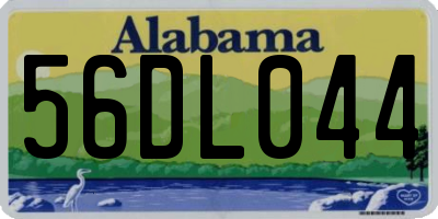 AL license plate 56DL044