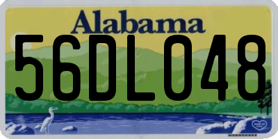 AL license plate 56DL048