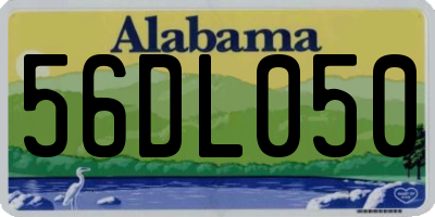 AL license plate 56DL050