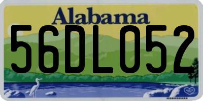 AL license plate 56DL052