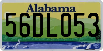 AL license plate 56DL053