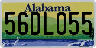 AL license plate 56DL055