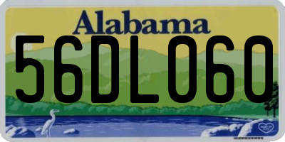 AL license plate 56DL060