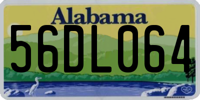 AL license plate 56DL064