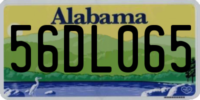 AL license plate 56DL065