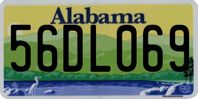 AL license plate 56DL069
