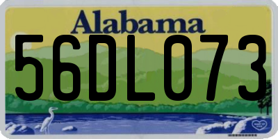 AL license plate 56DL073
