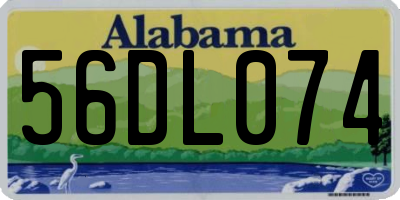 AL license plate 56DL074